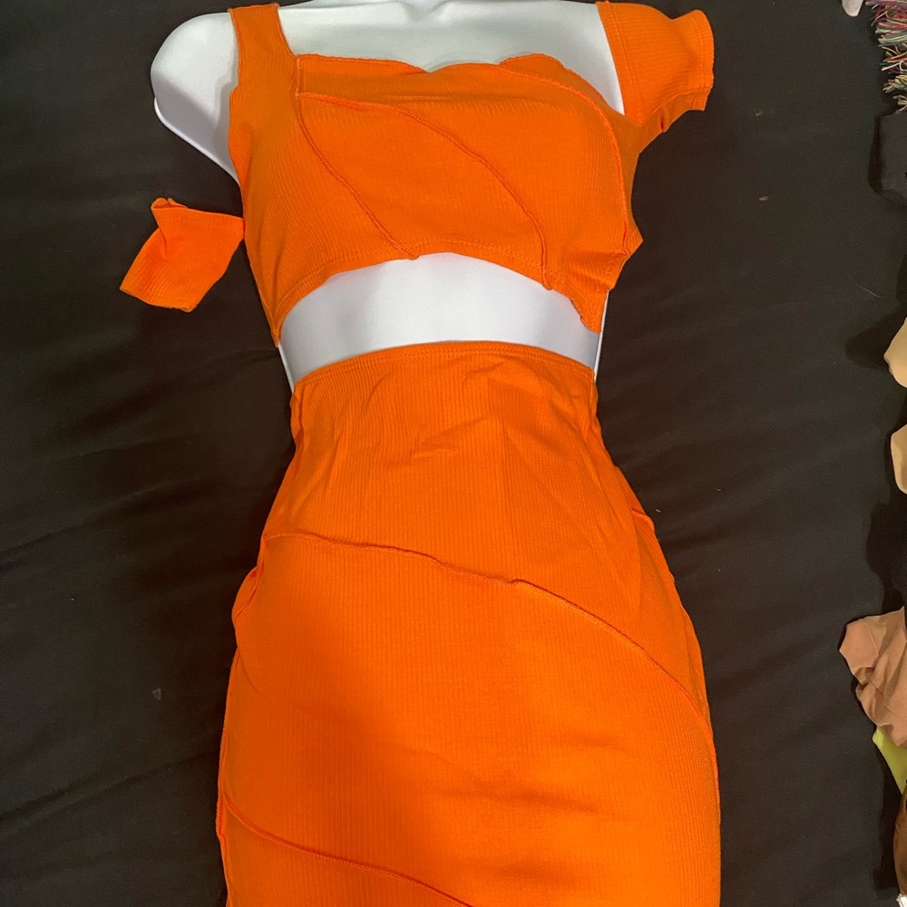 Orange two piece set